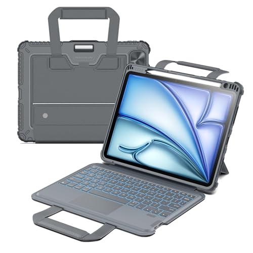 Nillkin (�j���L��) Carry Go�L�[�{�[�h�P�[�X iPad Air 11�C���` (M3/M2) & Air ��5/4���� �n���h���t�� iPad Pro 11(��1/2/3/4����) ���ȃP�[�X ���O���\�ȃL�[�{�[�h �g���b�N�p�b�h 7