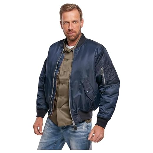 Brandit Ma1 Jacke Chaqueta, Azul Marino, L para Hombre