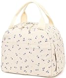 Bluboon Lunch Bag for Women Men Cute Corduroy Lunch Tote Bags Reusable Insulated Lunch Box Large Capacity Reusable Insulated Cooler for Work Picnic or Travel