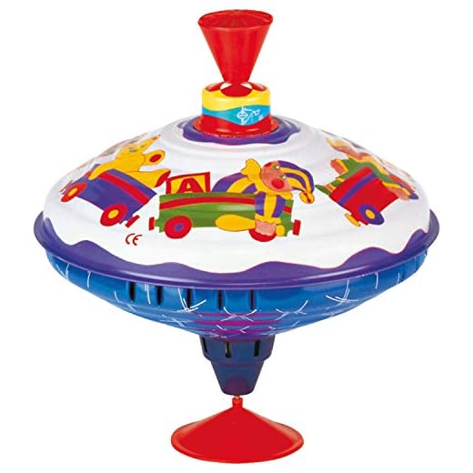 Bolz Playbox Music Spinning Top Toy for Children, The Funny Buzzing Hum Gets Louder As The Top Spins Faster, So Durable