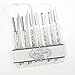BEAUTY CREATIONS Liquid Sparkle Silver 7 Pc Brush Set