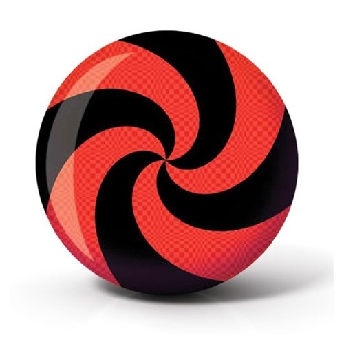 Brunswick Spiral Viz A Ball Bowling Ball- Red/Black (15lbs)