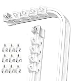 Binario per tenda da soffitto regolabile, 1,5 m-6 m, flessibile e preforato per una facile installazione, scorrevole, ideale per camera da letto e bagno, design bianco
