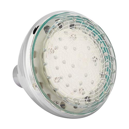 LED Shower Head, G1/2in 7 Color Changing Lights Top Shower Bathroom Shower Sprayer Temperature Controlled Shower Sprayer (9814B Colorful)