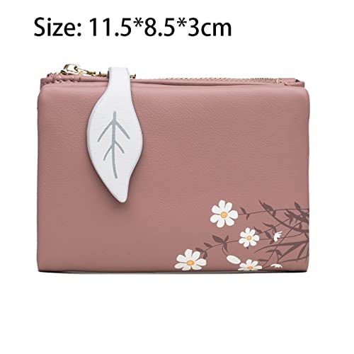 Women's Wallet PU Leather Women's Short Wallet Small Fresh Korean Style Zipper Folding Coin Purse2