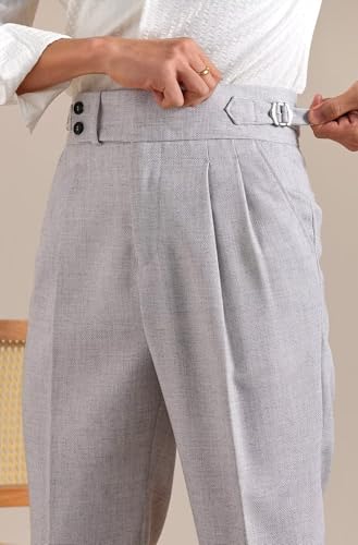 Men's Casual Linen Pants Slim Fit Lightweight Summer Beach Trousers Slacks3