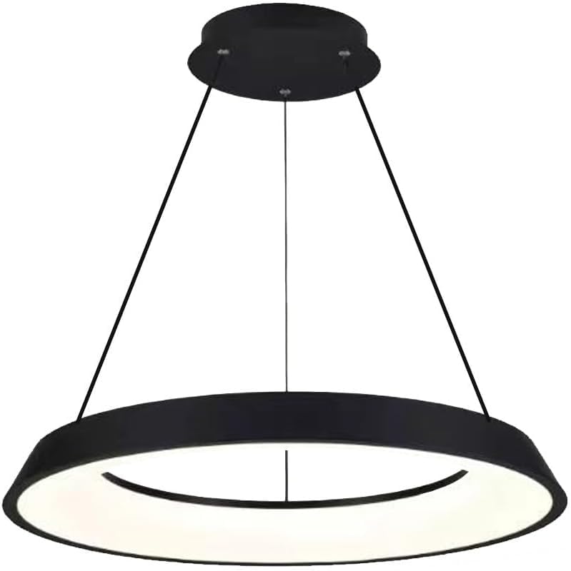 TEKHOME Lampadario LED Moderno a Sospensione 43W, Anello Circolare, 3 Temperature di Colore 3000K/4000K/6500K, Dimmerabile da Interruttore, Luce per Sala da Pranzo Soggiorno Cucina – A71-N3C