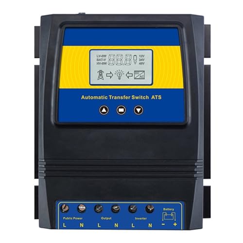 Automatischer ATS-Dual-Power-Transfer-Schalter, Solarladeregler For Solar-Wind-System, DC 12 V, 24 â€¦ – Miniatur