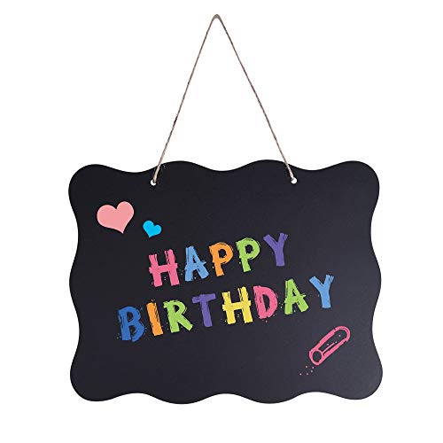 Austor 3 Pack Chalkboard Sign 8X10 Inch Double Sided Erasable Message Board With Hanging String And Cleaning Cloth For Wedding, Kitchen And Crafts #TOP3