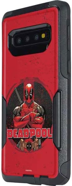 Skinit Decal Phone Skin Compatible with OtterBox Commuter Galaxy S10 - Officially Licensed Marvel Deadpool Wade Wilson Design