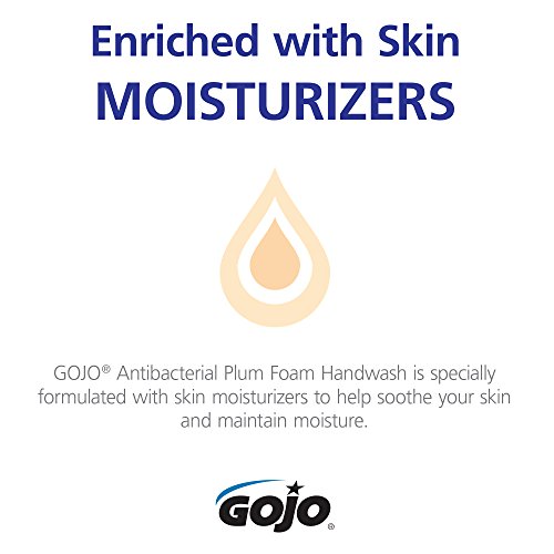 Gojo Antibacterial Foam Handwash, Plum Fragrance, 1250 Ml Soap Refill For Gojo Adx-12 Push-Style Dispenser (Pack Of 3) - 8812-03 #TOP5