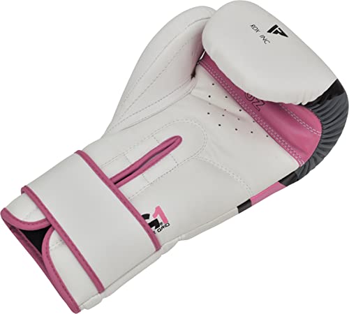 Image of RDX Boxing Gloves EGO, Sparring Muay Thai Kickboxing MMA Heavy Training Mitts, Maya Hide Leather, Ventilated, Long Support, Punching Bag Workout Pads, Men Women Adult 8 10 12 14 16 oz