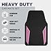 PIC AUTO Rubber Floor Mats, Pink Aluminum Film with Colorful Piping Floor Mats for Cars, Car Mats with Non-Slip Backing, All-Weather Protection, Trim-to-Fit Liner for Cars, SUVs, Trucks, Vehicles