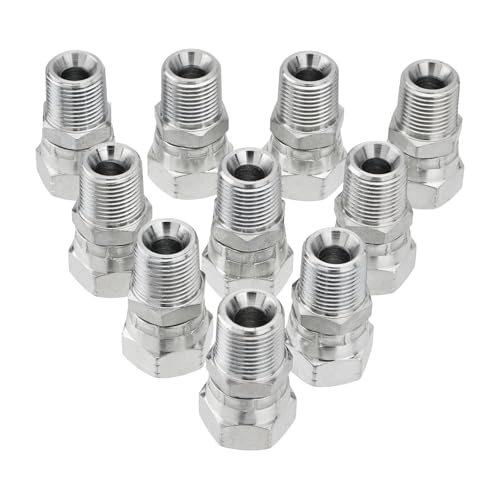 10 Pack Hydraulic Hose Swivel Fittings with Cover