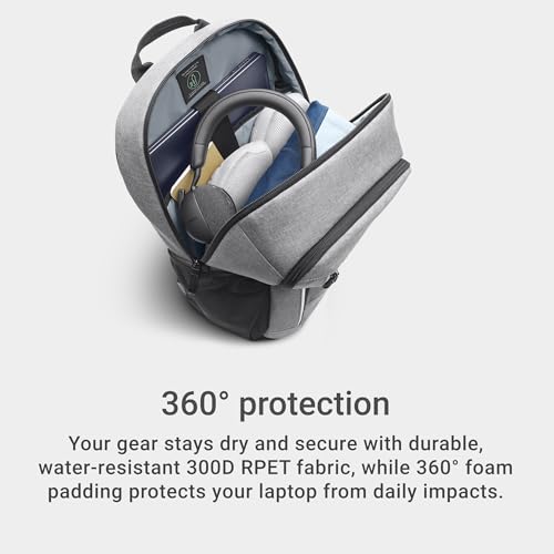 Image of Dell EcoLoop Urban Laptop Backpack CP5625G, 16in, 27L, Water Resistant | 300D rPET Polyester, 52% Recycled Content, 360 Degree Foam Laptop Protection