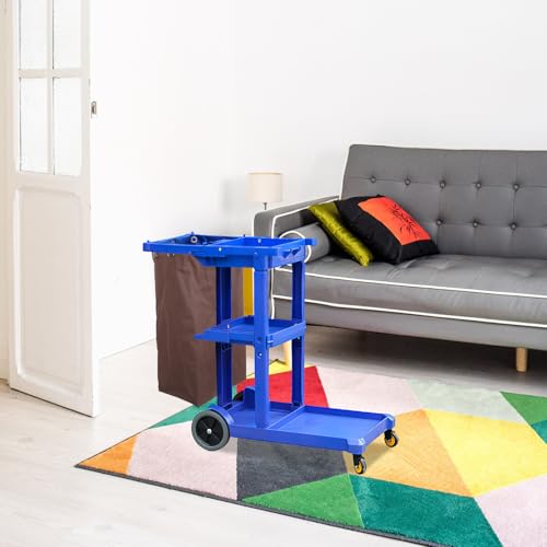 Bolsa de limpieza marrón para carrito de tela Oxford 6