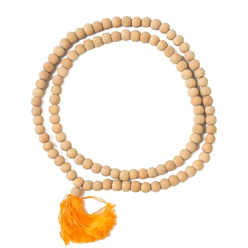 Image of ZAICUS Tulsi Mala 108 Beads with Kanth Jap Bag for Meditation
