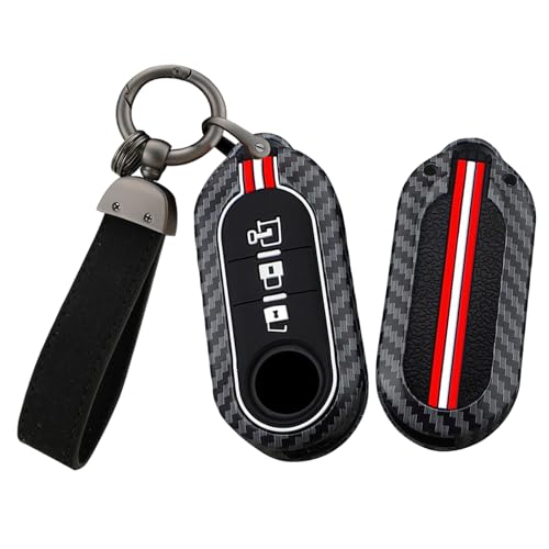 Étui clé Fiat 500L anti-choc en métal et silicone pour éviter les boutons usés et cassés