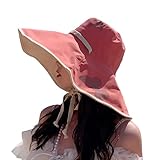 Pliable et portable : le grand bord souple et pliable est idéal pour vous garder à l'ombre et facile à ranger. Si vous le pliez pendant longtemps et faites une petite marque de pliage, vous pouvez le blanchir avec de l'eau chaude puis le sécher, ou utiliser un fer à repasser et un sèche-cheveux pour qu'il retrouve sa forme originale facilement. !