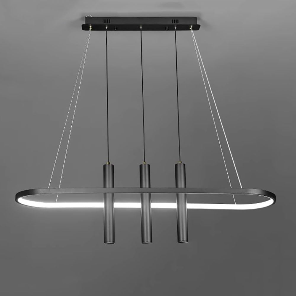Lustre LED moderne 55W avec 3 modes de couleur interchangeables