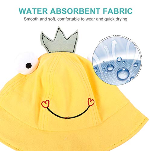 STOBOK Chapéu de Sapo Balde Coroa Chapéu de Sapo Bebê Infantil Boné à Prova de Vento Chapéu de Aba L