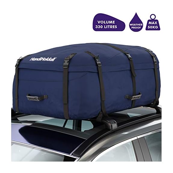 HandiHoldall Sac de Toit pour voiture 330L – Solution de Rangement Intelligente
