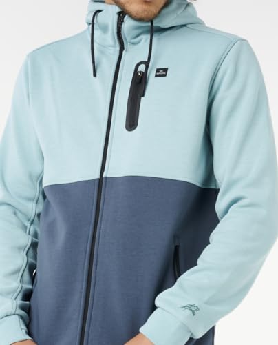 Rip Curl Departed Anti Series Fleece Zip Hoody - Blue Lagoon2