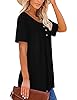 KISSMODA Plus Size Tops for Women Casual Shirts Tunic Tops Ruffle Black XXLarge #2