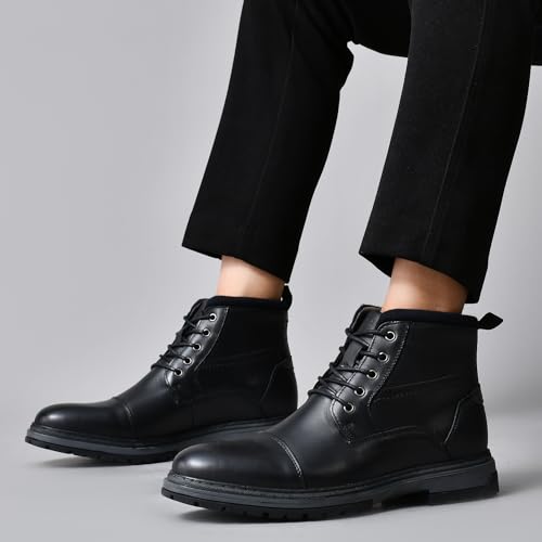 Image of Holy dove Men's Lightweight Dress Boots Zip Ankle Chukka Casual Boot