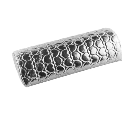 LATRAT Manicure Hand Cushion Nail Design Hand Rest Nail Studio Cushion Sponge Wrist Cushion for Salon Nail Art Nail Art Removable and Washable (Silver)