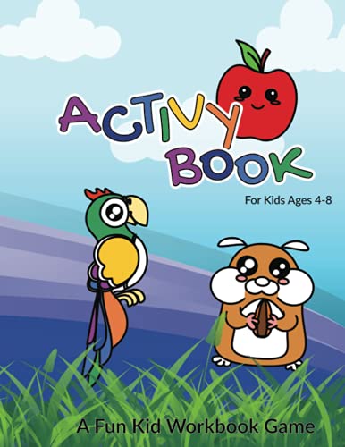 Activity Book For Kids Ages 4-8 A Fun Kid Workbook Game: For Daily Learning, Tracing Letter and Numbers, Coloring Pages, Cut Out Pictures and Color, ... Animal Alphabet, Mazes, Dot to Dot, and More! image 2