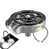 Flaschenwaschbecken für Waschbecken - Tassenwaschmaschine Edelstahl, Schnellspülmaschine für Küche | Unterlegscheibe für Tassen Metall Gläser, Zubehör Spüle Haushalt Schnelle Reinigung Geschirr Haus