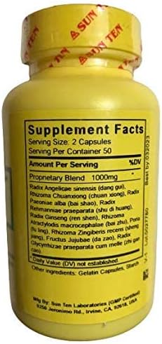 Miniatura 3 de Sun Ten - Tang-kuei y ginseng ocho cápsulas combinadas  Ba Zhen Tang