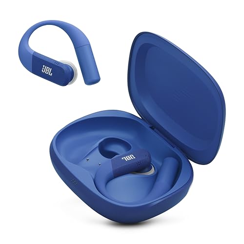 Image of JBL Endurance Peak 4 - True Wireless Noise Cancelling Sport Earbuds, Up to 48Hrs Total Playback, Water & dust Proof (IP68), Secure fit with TwistLock Design, & 6 mics for Perfect Calls (Blue)