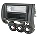 Scosche HA1558B Compatible with 2007-08 Honda Fit ISO Double DIN & DIN+Pocket, Dk. Gray