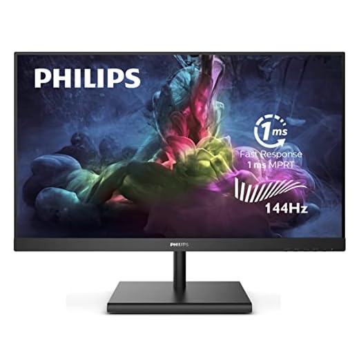 Philips Computer Monitors Frameless Monitor, Full HD IPS, 124% sRGB, FreeSync 144Hz, VESA, Black, 27 inch Full hd (272E1GSJ)