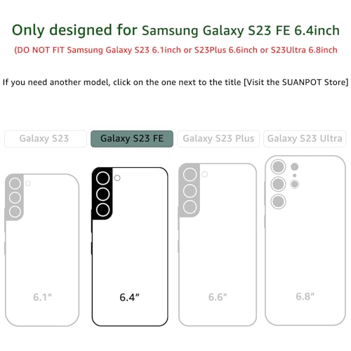 SUANPOT for Samsung Galaxy S23 FE Wallet case ?RFID Blocking? Credit Card Holder,PU Leather Flip Folio Book Phone case Cover Women Men for Samsung S23 FE 5G case Wallet Light Brown