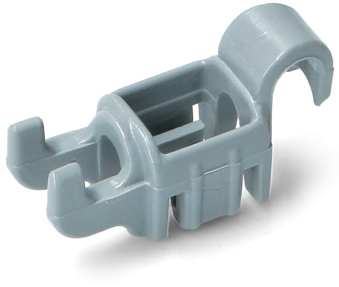 Kit Di 8 Clip Di Fissaggio Per Cestello Inferiore Lavastoviglie - Ricambio Per Aste Pieghevoli, Grigio, Codice 00611472 - 2