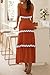 PRETTYGARDEN Women's Summer 2 Piece Beach Outfit Casual Sleeveless Cropped Tank Top High Waisted Maxi Skirt Set (Brick Red,Large)