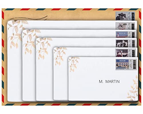 Notizbuch mit 24 Briefmarken, 500 g, selbstklebend, 20 % – grüne Buchstaben – permanente Gültigkeit – Briefmarken Poste France Heft – selbstklebendes Etikett Frankreich – für Pakete,