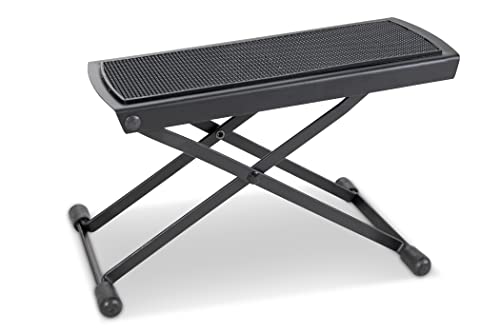 BSX 536502 - Banquito apoya pie para guitarristas, color negro