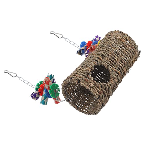 Hohopeti 1 Set Climbing Bird Stand with Swing for Parakeet and Parrot Cages Durable Chewing Accessory for Play and Adventure for Bird Health and Home Decoration