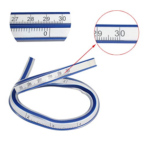 E-Outstanding Flexible Curve Ruler 12 Inches Drafting Drawing Tool Plastic Soft Tape Measure Flexible Rulers 30Cm #TOP4