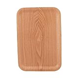 HTYHZIMS Holztablett Holztablett Kuchen Holzteller Kochen Teeteller Geschirr Dekotablett(35x24cm)
