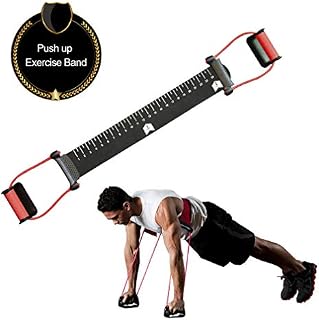 KIKIGOAL Push up Bars Stands,Stable Resistance Band Pushup Aid Exercise Equipment,with Slip-Resistant Comfortable