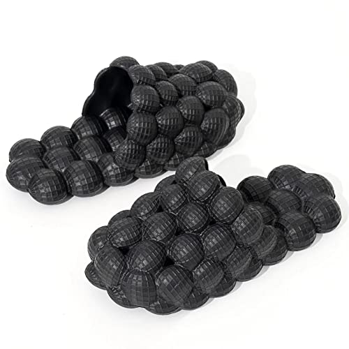 Massage Bubble Slides Slippers for Women Men,Mukinrch Funny Lychee Non-slip Spa Slippers,Gym House Slippers Shower Bedroom Slippers, Soft Pillow Stress Relief Slide,Reflexology Sandals for Ladies