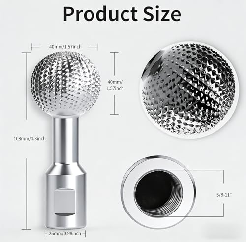 Fresa esférica de acero carbono 10mm para amoladora miniatura 2