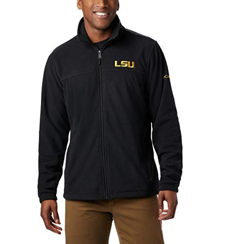 NCAA LSU Tigers Men's Collegiate Flanker III Fleece Jacket, Large, LSU - Black