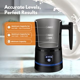 Straame Electric Milk Frother – Professional Automatic Foam Maker for Lattes, Cappuccinos & Hot Chocolates, Stainless Steel, Whisk & Froth in Seconds, Versatile Modes – Ideal for Home & Office Use