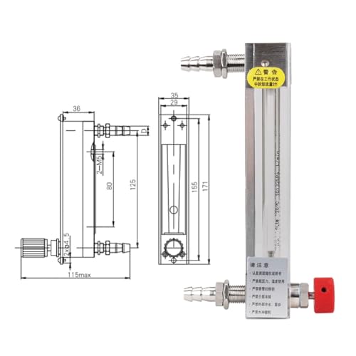 Débitmètre à section variable liquide 1-10ml/min pour calibrage précis DN3-DN10 - 4
